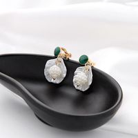 Creative Shell Pearl Earrings S925 Sterling Silver Stud Earrings Women Fashion Pierced Ear Clips main image 5