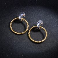 Creative Minimalist Geometric Exaggerated Circle Earrings Female Earrings main image 1