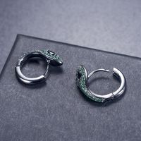 New Snake-shaped Earrings With Delicate Zircon Earrings main image 4