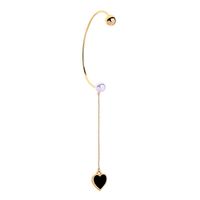 Boucles D'oreilles Pour Les Femmes Pas Percé Dripping Huile Fille Long Amour Coeur Visage Minceur Oreille Suspendus 2021 Nouvelle Mode Boucles D'oreilles Ed02009d main image 1