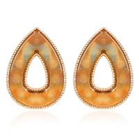 New Drop Earrings Creative Resin Plate Fashion Geometric Candy Color Earrings Female main image 6