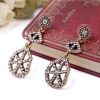 Fashion Jewelry Alloy Generous Hollow Ladies Earrings main image 3