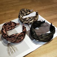 Headband Simple Fashion Hair Accessories Bow Hairpin Side Leopard Head Hoop Head Jewelry main image 2