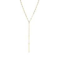 New Stainless Steel Chain Necklace Female Simple Gold-plated Clavicle Chain 316l Accessories sku image 3
