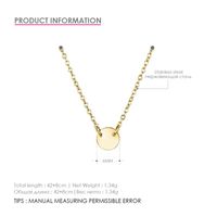 Stainless Steel 14K Gold Plated Plating Geometric Necklace sku image 2