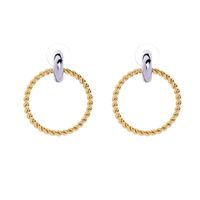 Bijoux Creative Simple Ornement Géométrique Exagérée Femmes Européen Et Américain De Style Anneau Rond Boucles D'oreilles Me00169 sku image 1