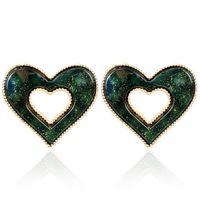 Sweet And Lovely Lady Peach Heart Stud Earrings Fashion Stud Earrings Female sku image 4