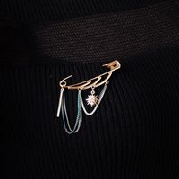 Fashion Diamond Diamond Jewelry Long Tassel Accessories Female New Creative Brooch sku image 1