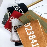 Angle Digital Scarf Female Autumn And Winter Long Knitted Wool Scarf To Keep Warm main image 5