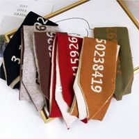 Angle Digital Scarf Female Autumn And Winter Long Knitted Wool Scarf To Keep Warm main image 6