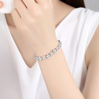 Jinse Xueying Fleur Aaa Zircon Bracelet Aaa Transparent Zircon Cristal Diamant Bracelet Usine En Gros main image 3