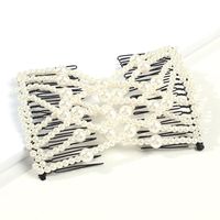 Insert The Comb Magic Disk Hair Comb Pearl Bow Hairpin main image 3