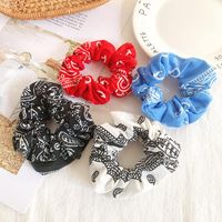 Hair Accessories Female Simple Cashew Flower Large Intestine Hair Ring Does Not Hurt Hair Rope Rope Rope main image 1