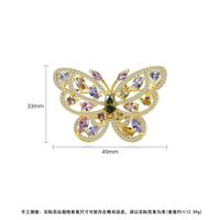 Jinse Butterfly Dream Brosche Koreanische Version Der Neuen Mode Schmetterling Kupfer Zirkonium Eingelegte Damen Brosche Brosche Accessoires Geschenk main image 6