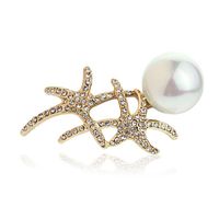 Nuevo Ocean World Full Diamond Starfish Broche Elegante Chica Accesorios Taobao Ropa Caliente main image 4