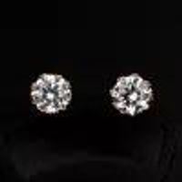 Exquisite Small Crown Zircon Stud Earrings Simple Girl Earrings main image 4