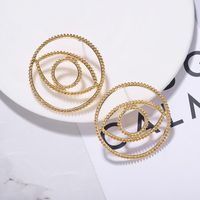 Alloy Plating Circle Eye Earrings Metal Earrings New Earrings Accessories Small Jewelry main image 5