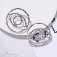 Alloy Plating Circle Eye Earrings Metal Earrings New Earrings Accessories Small Jewelry main image 6