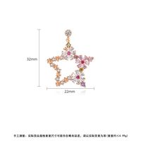 Jinse Alien Ohrringe Koreanische Mode Süße Fünfeckige Farbe Damen Blüten Blätter Anhänger Ohrringe Geschenk main image 6