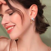 Alloy Diamond Drop Oil Bird Earrings New Jewelry Fashion Ear Accessories main image 4