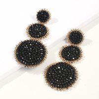 New Earrings Fashion Earrings Ethnic Style Creative Handmade Rice Beads Geometric Earrings main image 5