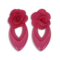 New Fabric Flower Resin Earrings Fashion Earrings Jewelry Accessories main image 6