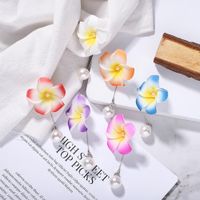 Explosion Models Flower Pearl Earrings New Earrings Passion Romantic Jewelry Accessories main image 1