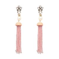 Earrings Bohemian National Style Long Tassel Earrings European And American Style Rice Beads Earrings Jewelry main image 6