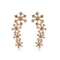 Temperament Earrings Beautiful Diamond-studded Bone Clip Earrings Elegant Bridal Jewelry main image 1