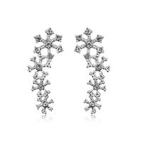 Temperament Earrings Beautiful Diamond-studded Bone Clip Earrings Elegant Bridal Jewelry main image 3