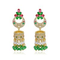Stud Earrings Color Bells Pearl Women's National Wind Stud Earrings Gifts main image 1