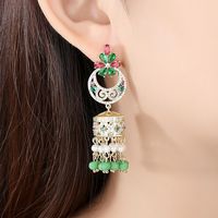 Stud Earrings Color Bells Pearl Women's National Wind Stud Earrings Gifts main image 3