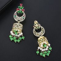 Stud Earrings Color Bells Pearl Women's National Wind Stud Earrings Gifts main image 5