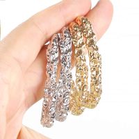 Stylish And Simple Cool Style Personality C-shaped Vintage Alloy Earrings main image 4