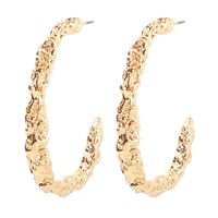 Stylish And Simple Cool Style Personality C-shaped Vintage Alloy Earrings main image 5