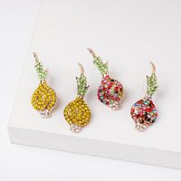 Cute Harajuku Style Garlic Plated Diamond Stud Earrings Fashion Earrings Female main image 2