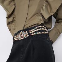 Alloy Diamond Jewel Pearl Belt Fashion Accessories Accessories Luxury Belt main image 3