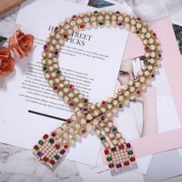 Alloy Diamond Jewel Pearl Belt Fashion Accessories Accessories Luxury Belt main image 4