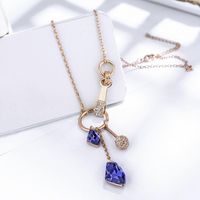 New Classical Style Jewelry Beautiful Crystal Necklace Bridal Accessories sku image 2