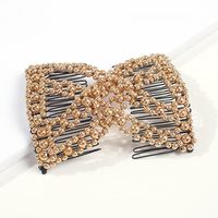 Insert The Comb Magic Disk Hair Comb Pearl Bow Hairpin sku image 5