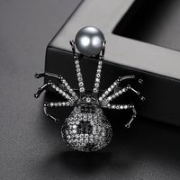 Koi Spider Brooch Brooch Accessories Brooch Spider Animal Zircon Brooch sku image 2