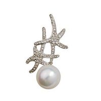 Nouveau Océan Monde Plein Diamant Starfish Perle Broche Élégant Fille Accessoires Taobao Vente Chaude Vêtements 350599 sku image 2