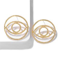Alloy Plating Circle Eye Earrings Metal Earrings New Earrings Accessories Small Jewelry sku image 1