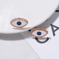 Nischen Design Legierung Diamant Augen Ohrringe Mode Straßen Ohrringe Einfache Ohrringe Zubehör Yiwu Kleine Accessoires sku image 1