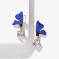 Alloy Diamond Drop Oil Bird Earrings New Jewelry Fashion Ear Accessories sku image 2