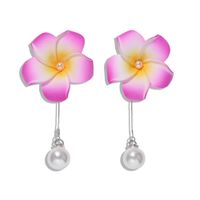 Explosion Models Flower Pearl Earrings New Earrings Passion Romantic Jewelry Accessories sku image 1