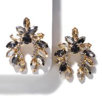 Fashion New Alloy Diamond Geometric Earrings Earrings sku image 2
