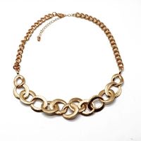 Fashion Short Trend Chain Buckle Necklace Clavicle Chain Matte Silver Gold Necklace main image 6