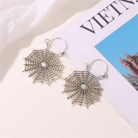 New Earrings Retro Creative Hollow Spider Web Earrings Earrings Gothic Exaggerated Metal Ear Jewelry main image 4
