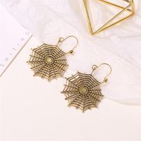 New Earrings Retro Creative Hollow Spider Web Earrings Earrings Gothic Exaggerated Metal Ear Jewelry main image 5